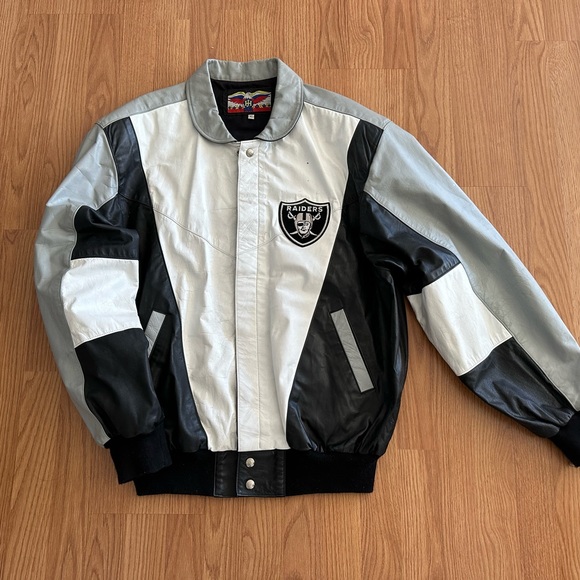 JH RAIDERS LEATHER JACKET XL - Picture 2 of 7